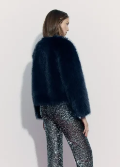 Brownie Spain Abrigo Corto Efecto Pelo-Mujer Abrigos Y Chaquetas