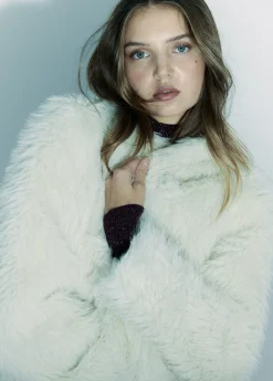 Brownie Spain Abrigo Corto Efecto Pelo-Mujer Abrigos Y Chaquetas