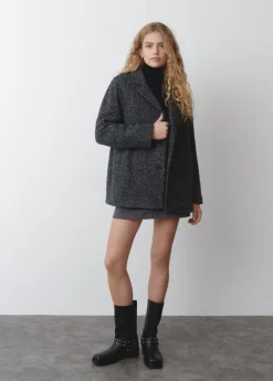 Brownie Spain Abrigo Cruzado Jaspeado-Mujer Abrigos Y Chaquetas