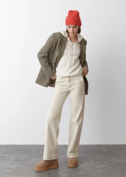 Brownie Spain Americana Cruzada Pata De Gallo Con Lana-Mujer Abrigos Y Chaquetas