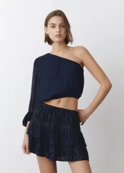 Brownie Spain Blusa Asimetrica Choker-Mujer Camisas Y Blusas