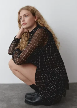 Brownie Spain Blusa Cuello Alto-Mujer Camisas Y Blusas