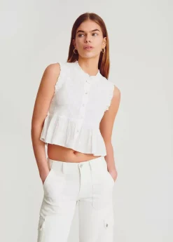 Brownie Spain Blusa Smock Sin Mangas-Mujer Camisas Y Blusas