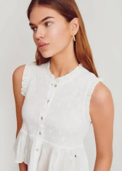 Brownie Spain Blusa Smock Sin Mangas-Mujer Camisas Y Blusas