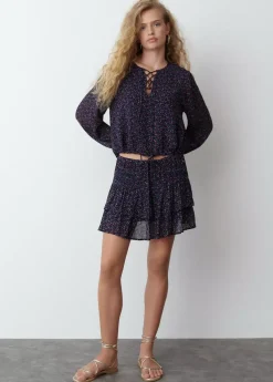 Brownie Spain Blusa Tiras Cruzadas Estampada-Mujer Camisas Y Blusas