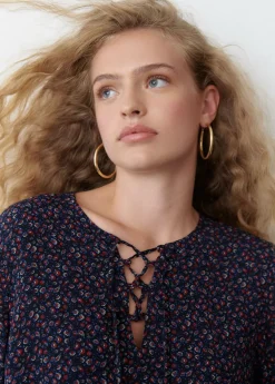 Brownie Spain Blusa Tiras Cruzadas Estampada-Mujer Camisas Y Blusas