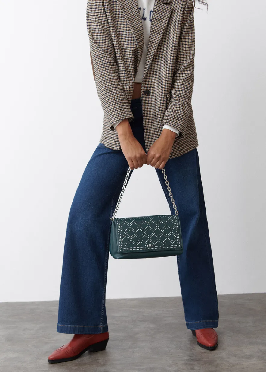 Brownie Spain Bolso Mediano Solapa Tachas-Mujer Bolsos