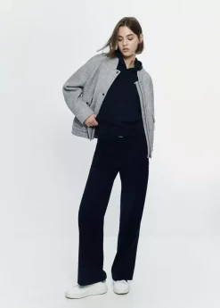 Brownie Spain Bomber Bolsillos Delanteros Con Lana-Mujer Abrigos Y Chaquetas