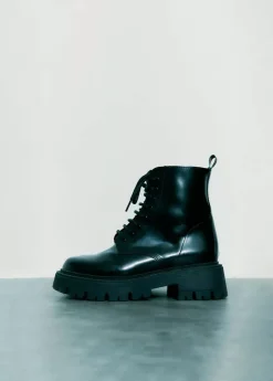 Brownie Spain Bota Acordonada Piel-Mujer Zapatos