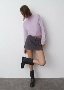 Brownie Spain Bota Biker Tachas Punta Cuadrada Piel-Mujer Zapatos