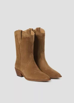 Brownie Spain Bota Cowboy Piezas Lisa-Mujer Zapatos