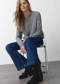 Brownie Spain Botin Alto Tiras Bolitas Piel-Mujer Zapatos