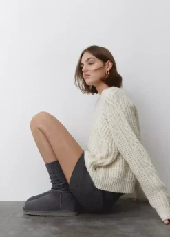 Brownie Spain Botin Bajo Pelo-Mujer Zapatos