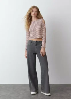 Brownie Spain Camiseta Canale Hombros Rayas-Mujer Camisetas