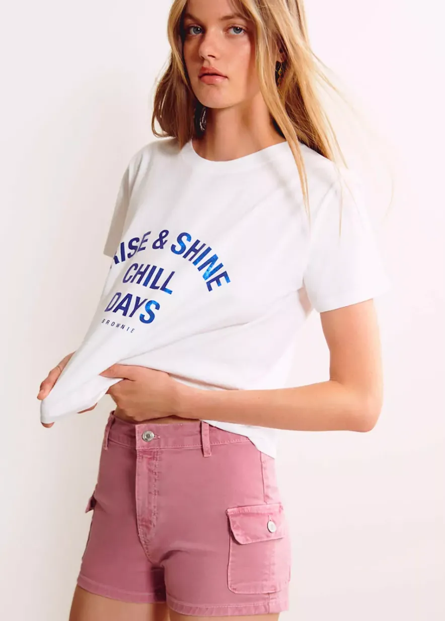 Brownie Spain Camiseta Manga Corta Foil-Mujer Camisetas