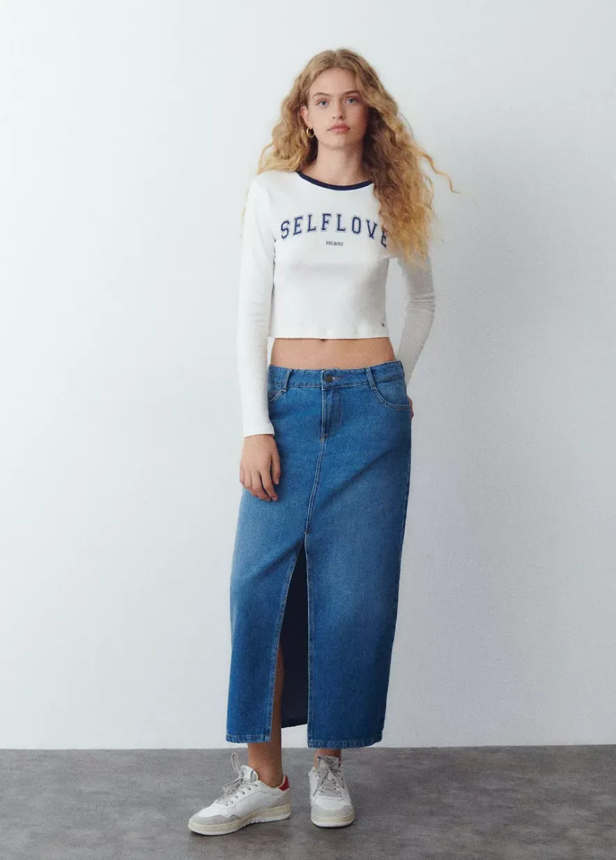 Brownie Spain Camiseta Manga Larga Contraste-Mujer Camisetas