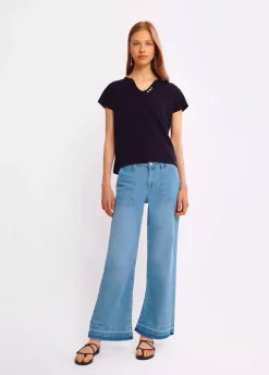 Brownie Spain Camiseta Mar Basica Botones Organica | Compra Camisetas | Otono-Invierno 2021-Mujer Camisetas