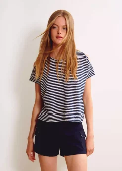 Brownie Spain Camiseta Rayas Apertura-Mujer Camisetas