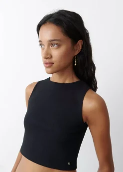 Brownie Spain Camiseta Sin Manga Negra-Mujer Camisetas