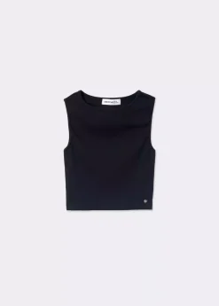 Brownie Spain Camiseta Sin Manga Negra-Mujer Camisetas