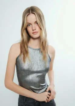 Brownie Spain Camiseta Tirantes Rib Foil-Mujer Camisetas