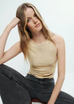 Brownie Spain Camiseta Tirantes Rib Foil-Mujer Camisetas