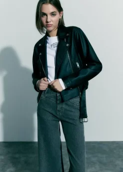 Brownie Spain Cazadora Efecto Piel-Mujer Abrigos Y Chaquetas