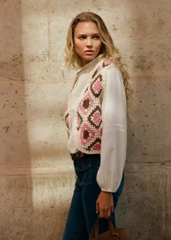 Brownie Spain Chaleco Crochet-Mujer Jerséis