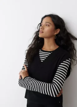 Brownie Spain Chaleco Cuello Pico-Mujer Jerséis