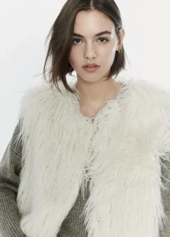 Brownie Spain Chaleco Efecto Pelo Largo-Mujer Abrigos Y Chaquetas