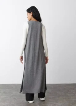 Brownie Spain Chaleco Largo Punto Liso-Mujer Jerséis