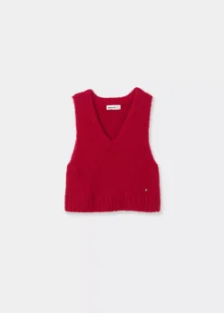 Brownie Spain Chaleco Pico Punto-Mujer Jerséis