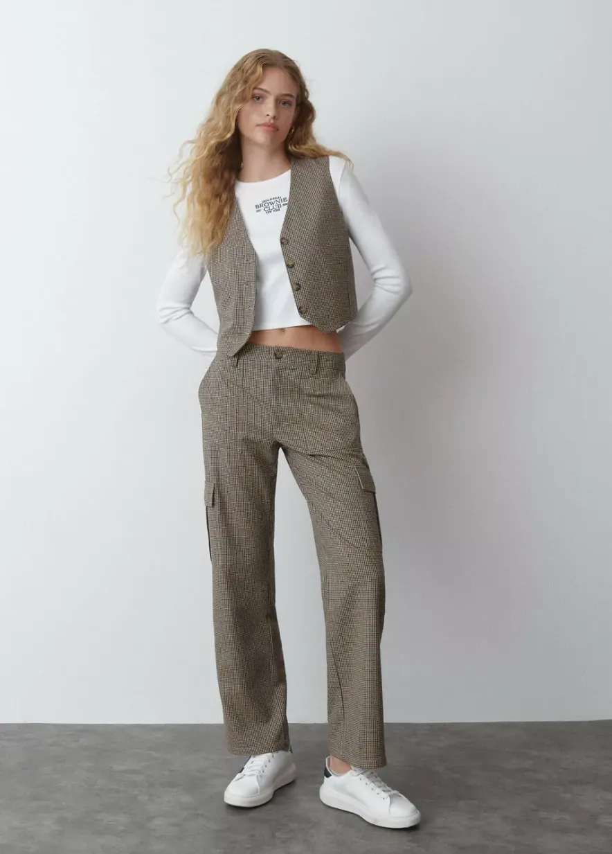 Brownie Spain Chaleco Sastre Cuadros-Mujer Tops