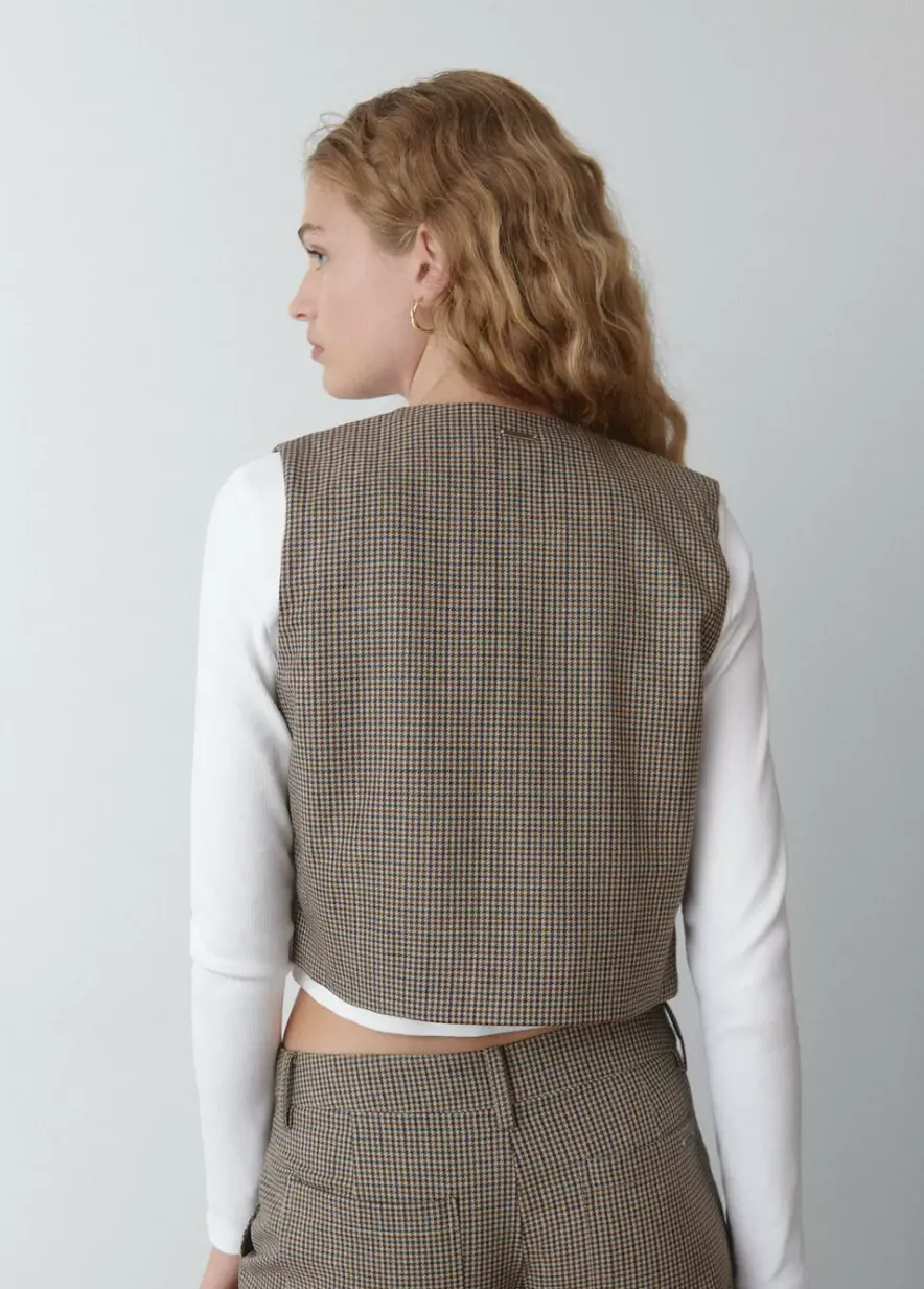 Brownie Spain Chaleco Sastre Cuadros-Mujer Tops