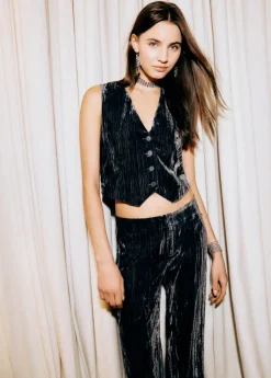 Brownie Spain Chaleco Sastre Terciopelo-Mujer Tops