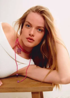 Brownie Spain Collar Algodon Flor Resina-Mujer Otros Accesorios