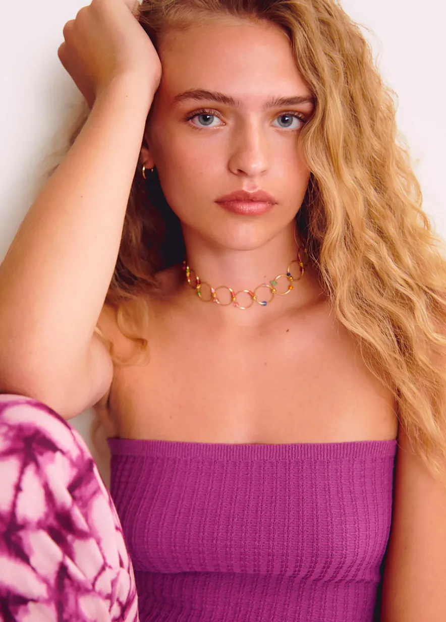 Brownie Spain Collar Choker Aros Piedras-Mujer Otros Accesorios