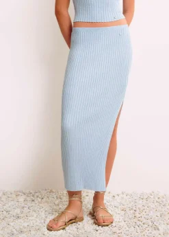 Brownie Spain Falda Calada Punto Hilo Metalizado-Mujer Faldas