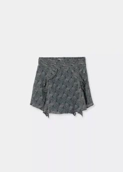 Brownie Spain Falda Corta Picos Estampada-Mujer Faldas