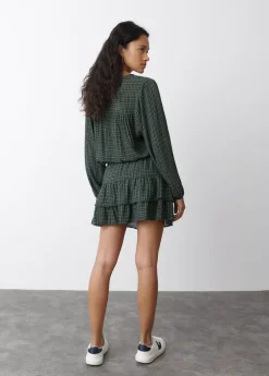 Brownie Spain Falda Cuadros Volantes-Mujer Faldas