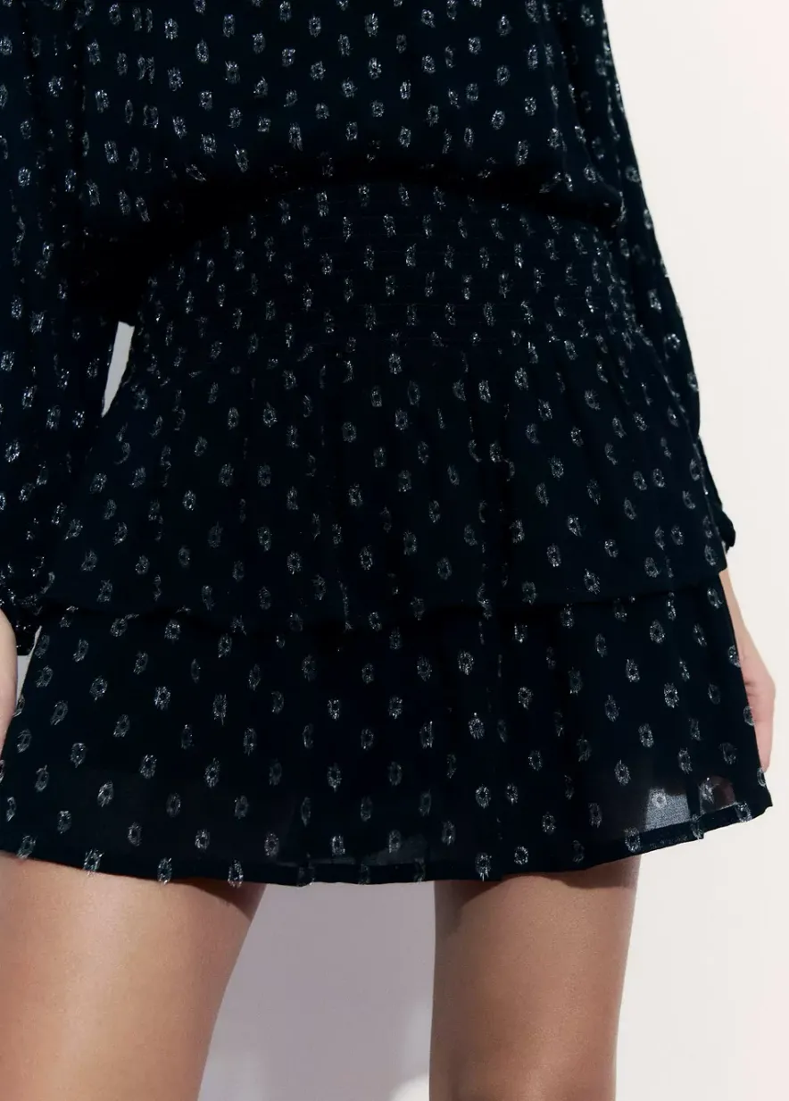 Brownie Spain Falda Gomas Volantes Dobby-Mujer Faldas