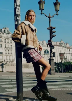 Brownie Spain Falda Jaretas Cuadros-Mujer Faldas