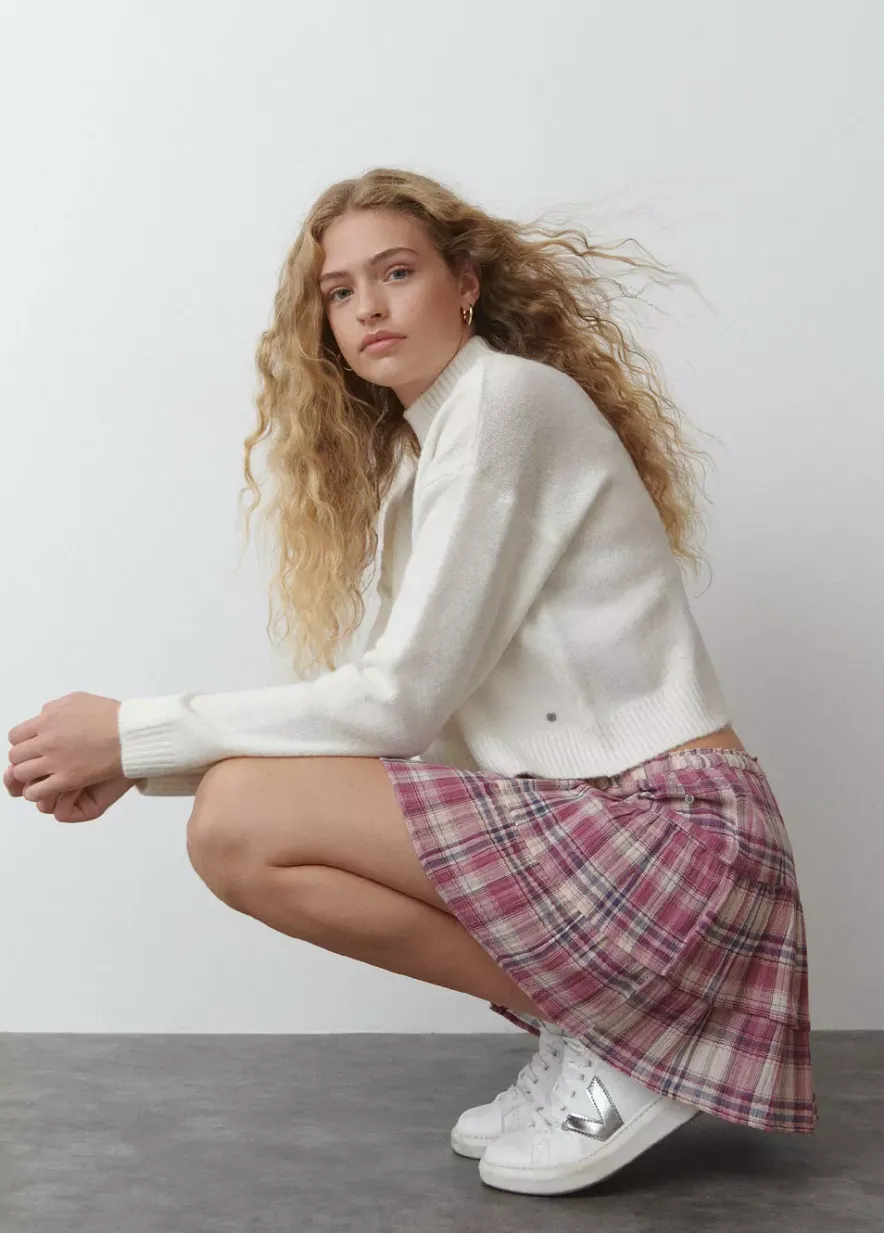 Brownie Spain Falda Jaretas Cuadros-Mujer Faldas