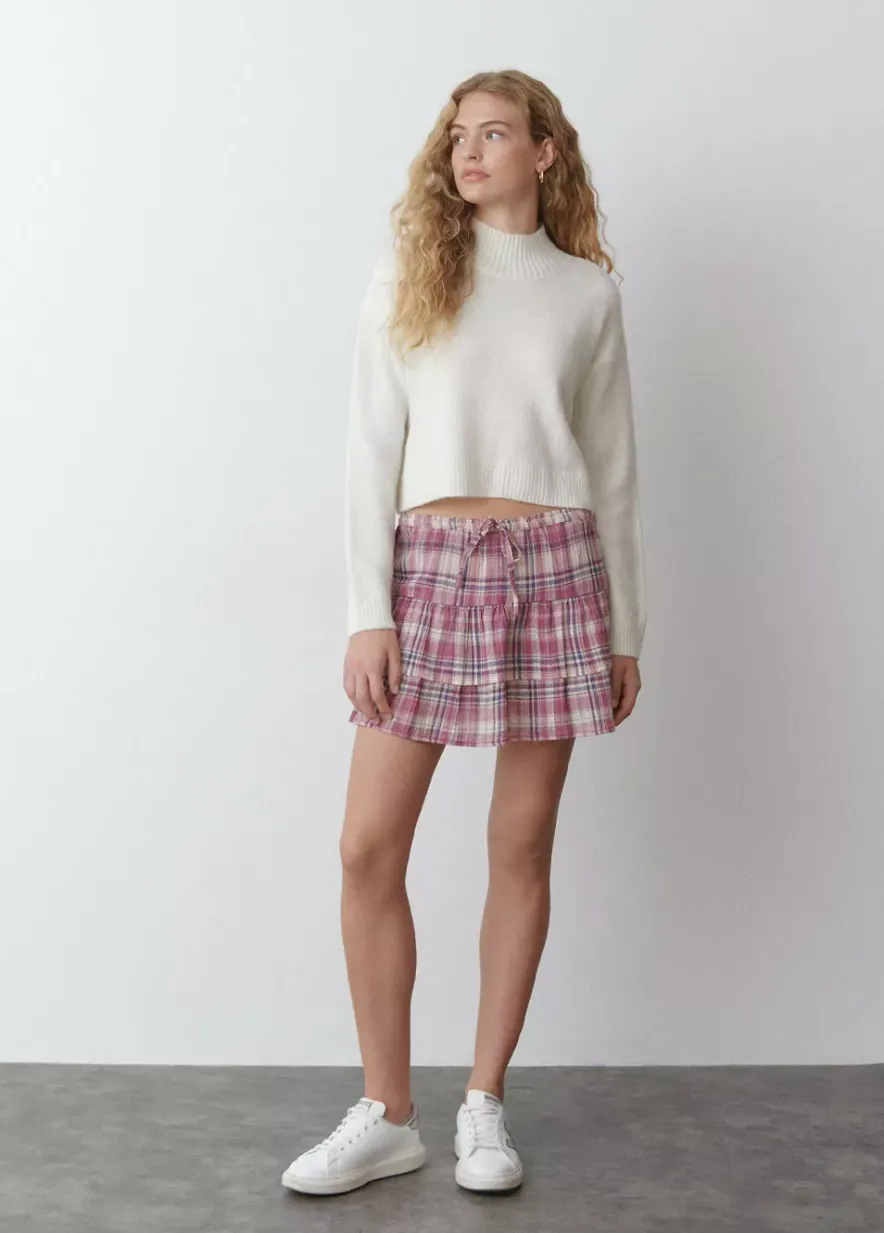 Brownie Spain Falda Jaretas Cuadros-Mujer Faldas