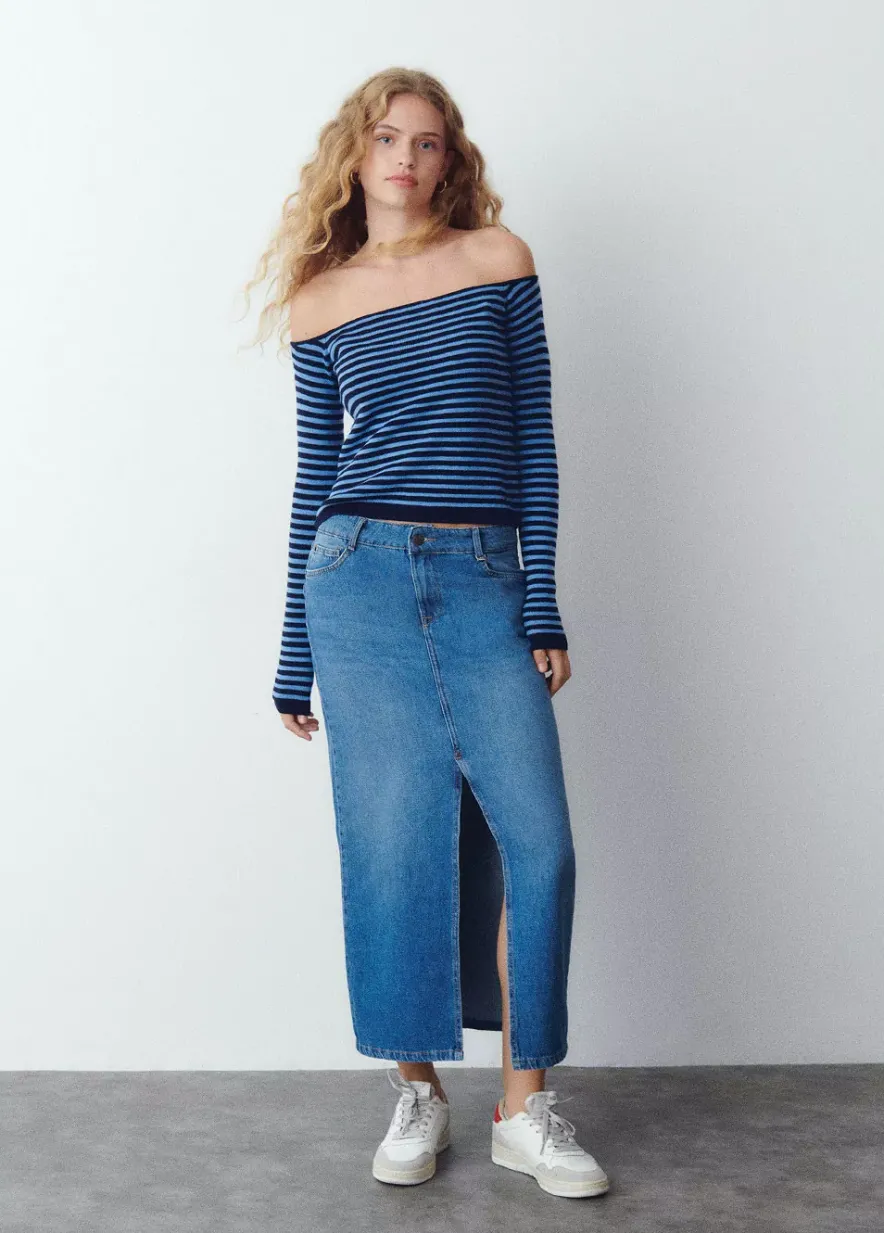 Brownie Spain Falda Larga Twill-Mujer Faldas