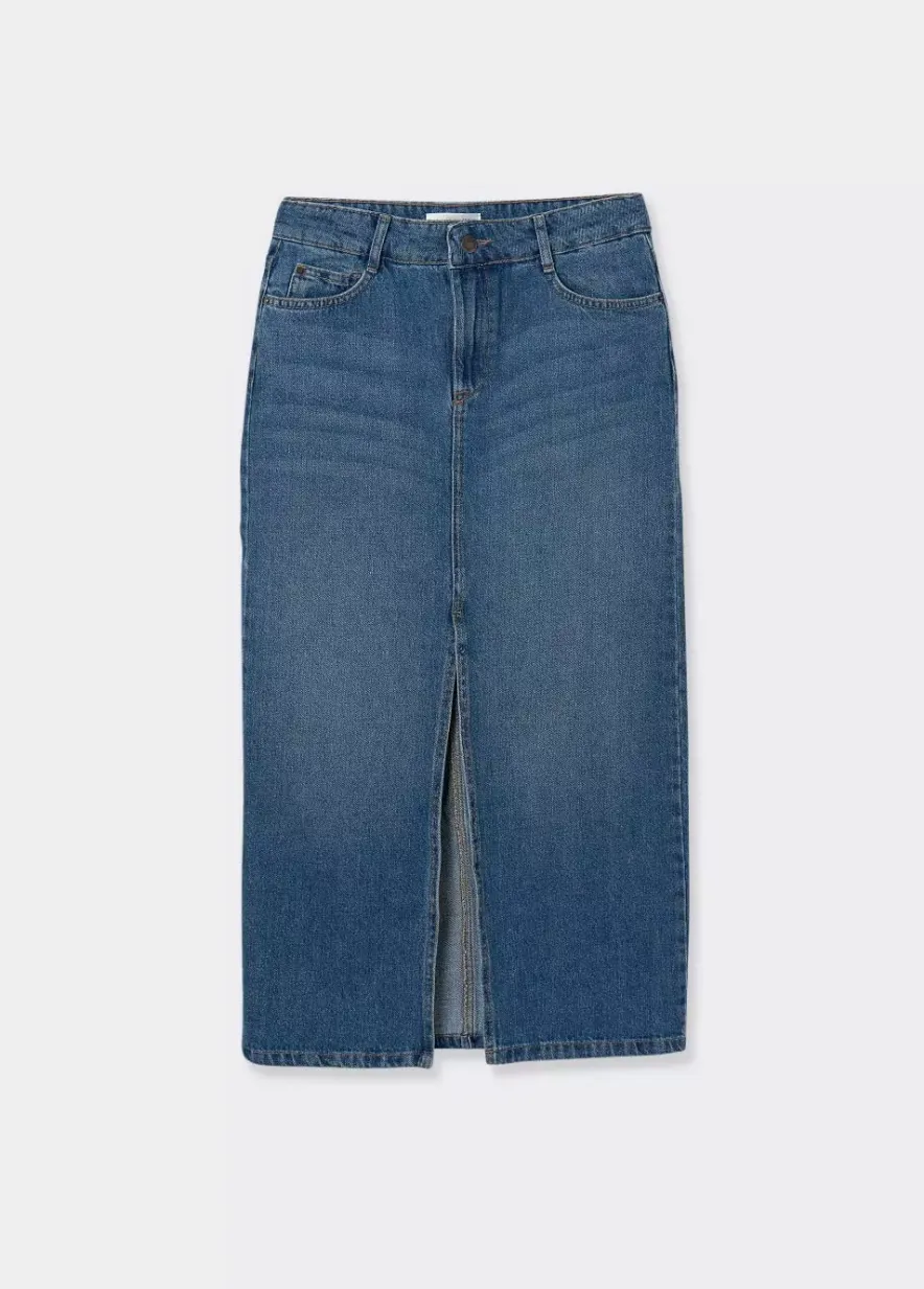 Brownie Spain Falda Larga Twill-Mujer Faldas