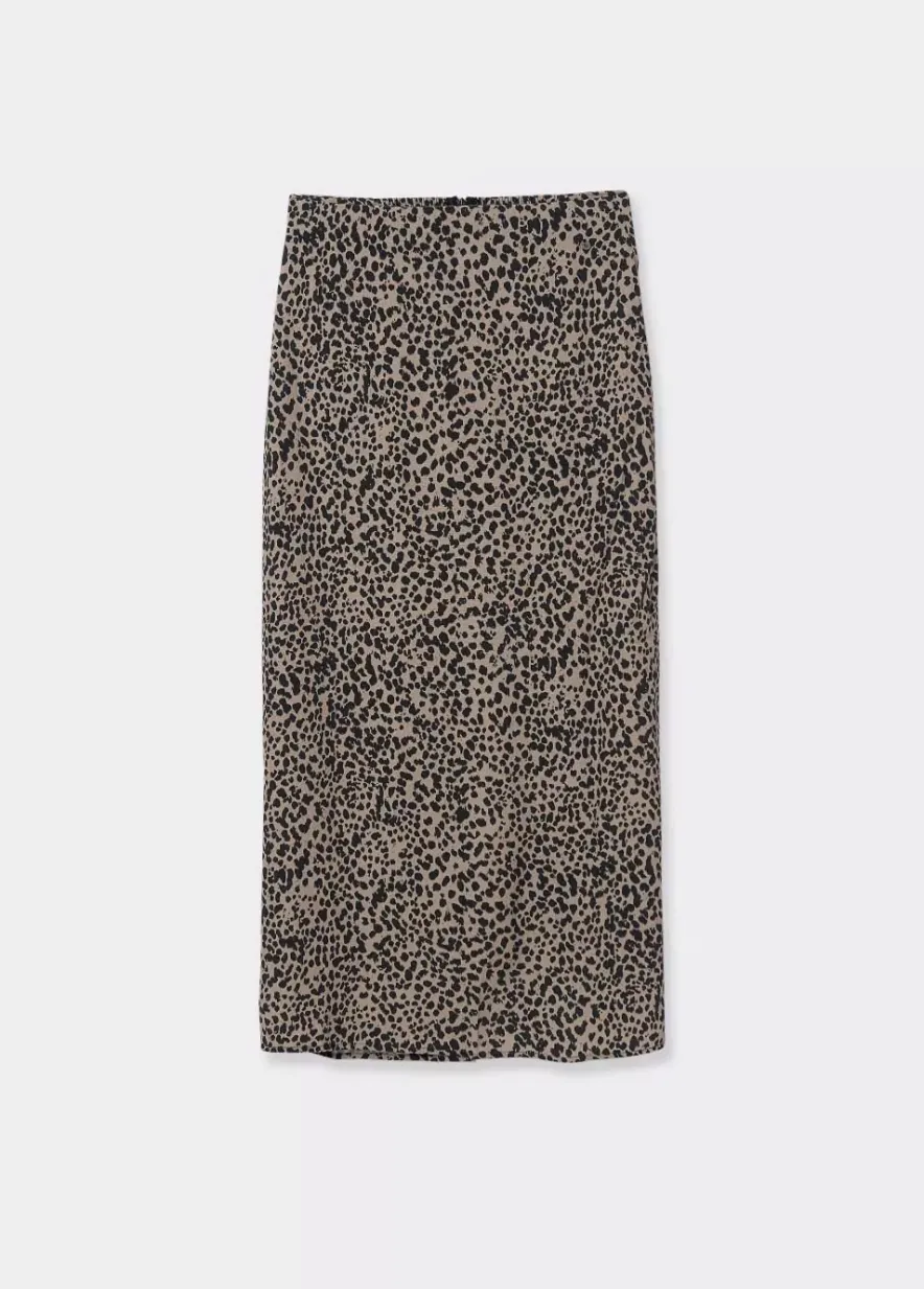 Brownie Spain Falda Midi Mancha Animal-Mujer Faldas