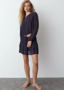 Brownie Spain Falda Mini Jaretas Estampado-Mujer Faldas