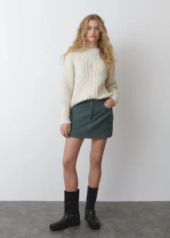 Brownie Spain Falda Pana Bolsillos Cargo-Mujer Faldas