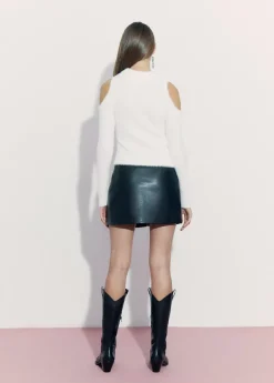 Brownie Spain Falda Pu Cremallera Y Tachas-Mujer Faldas